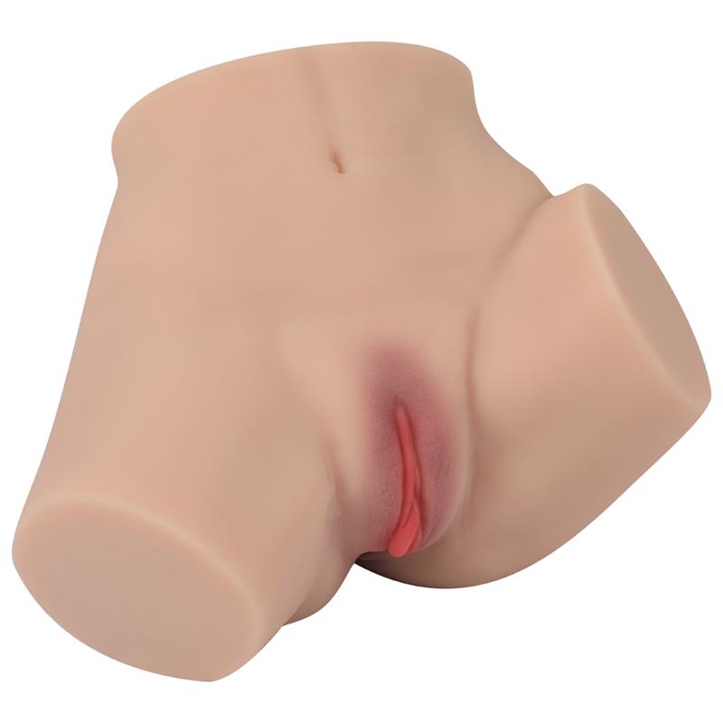 Aiva masturbator sa vaginom i anusom od TPE-a — 20,5 cm — SQ MA50098